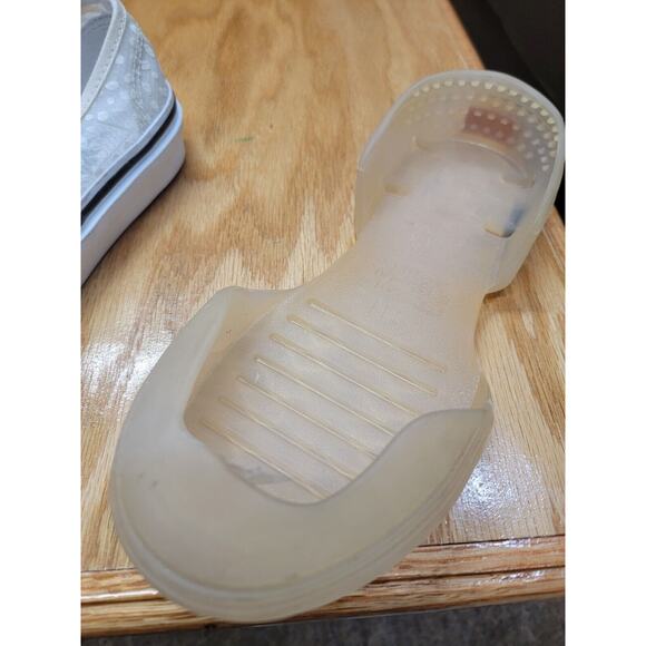 Vans Authentic Skate Athletic Shoes Women's 7.5 White Lace Up Modular Dots S10 - Picture 9 of 10